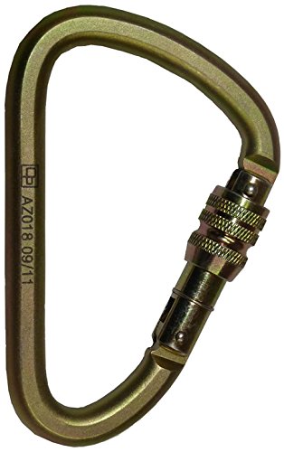 G-Force Steel Screw Lock Karabiner Height Safety Fall Arrest Protection EN362 (GFAZ018)