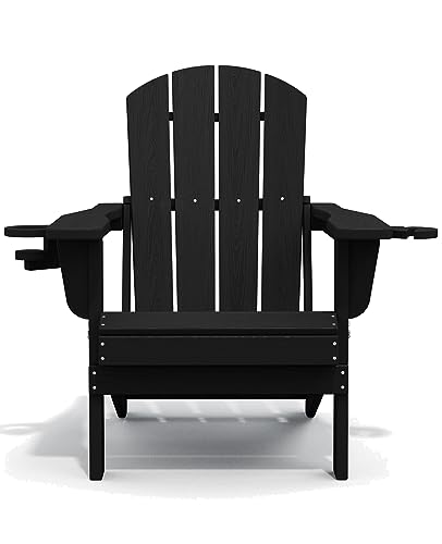 Serwall Hdpe Folding Adirondack Chair With Dual Cup Holder thumb #9