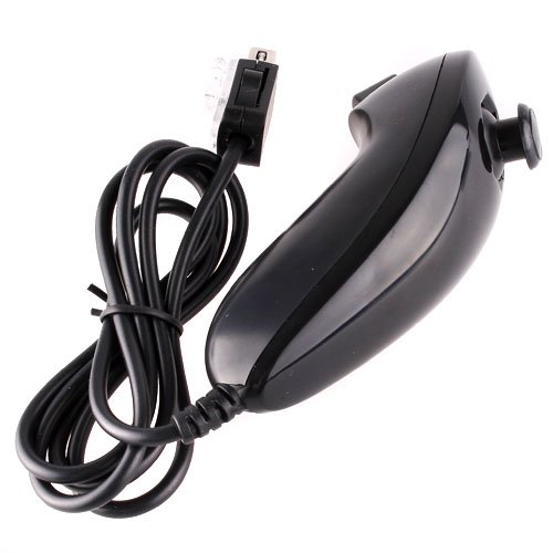 TOMTOP Nunchuk Nunchuck Game Controller for Nintendo Wii Black(without retail box)