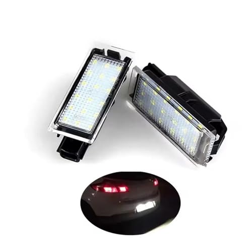Luz de matrícula para coche compatible con Clio, Megane y Kangoo LED 2