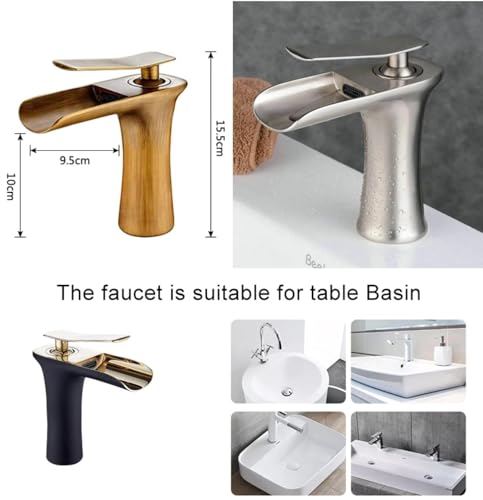 Robinet cascade LWX à effet Chute d'Eau pour mitigeur de salle de bain