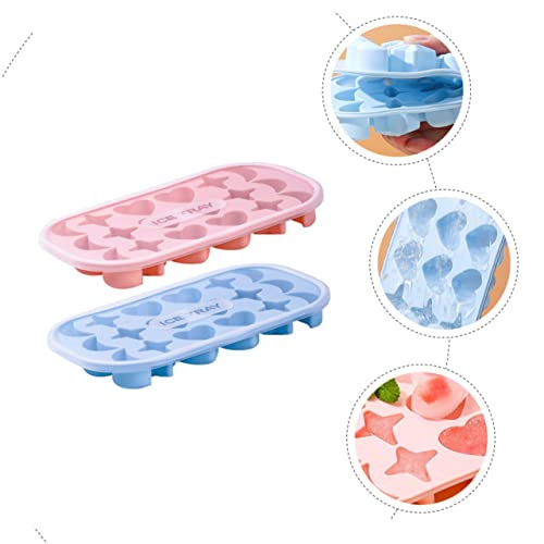 Moldes para cubitos de hielo de silicona 2 piezas miniatura 7