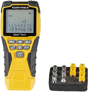 Klein Tools VDV501-851 Cable Tester Kit with Scout Pro 3 for Ethernet / Data, Coax / Video and Phone Cables, 5 Locator Remotes