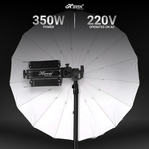 Image of HIFFIN White Porta LED 7 Panel Light Low Power Consuming LED Panels 350Watt (7 X 50w) High Intensity White Light for Photo Video Indoor Outdoor Shoot