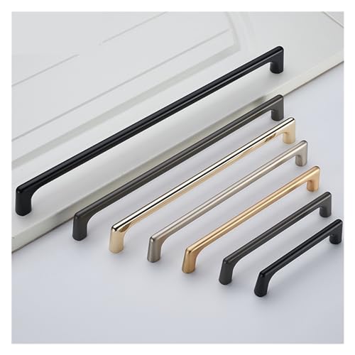 Poignée de porte de garde-robe gris doré 128mm pour meuble moderne