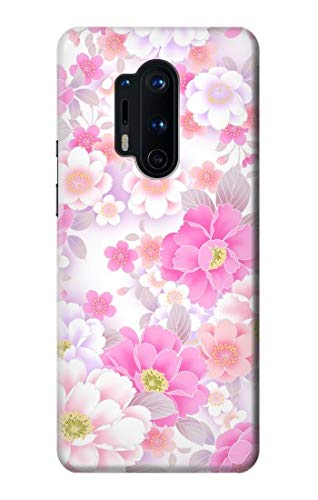 OnePlus 8 Pro coque antichoc Flora fleurs roses protection écran surélevée