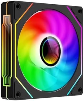 92mm Computer CASE Cooling Fan, 4pin PWM SFF PC, 25mm Thick, 1200/2500RPM Speed, 40/65CFM, Silent CPU Cooling Fan (1PC, Black, 9CM)