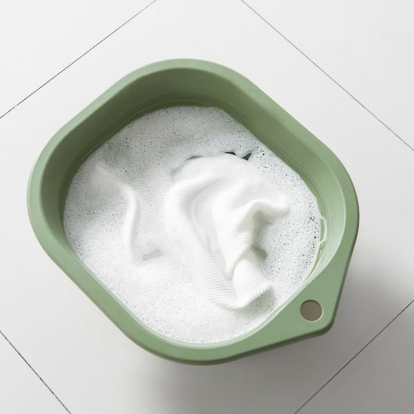 PEPPRIG Wash-tub, Foldable/Green, 10 l (338 oz) 3