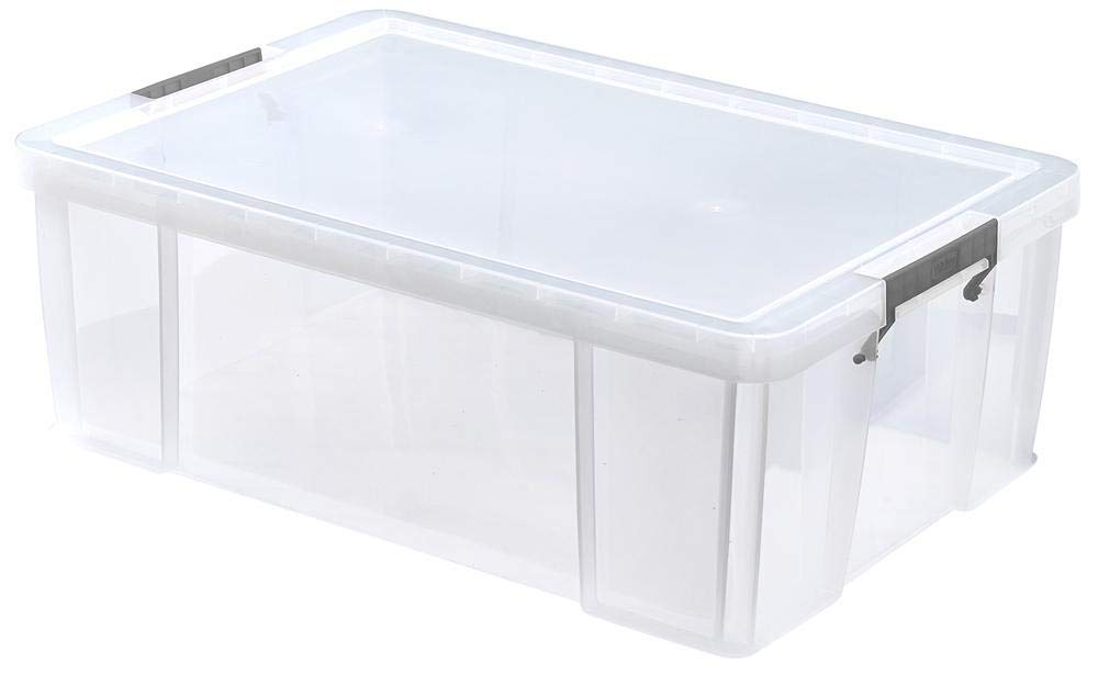 51L Allstore Under Bed Storage Box, Box Colour Transparent, Box Material PP (Polypropylene), Box Type General Purpose Storage, External Depth - Imperial 25.98", External Depth - Metric 660mm, External