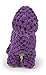 goDog Checkers Just for Me Dinos Bruto Squeaky Plush Dog Toy, Chew Guard Technology - Purple, Mini