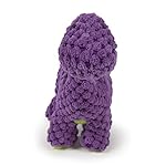goDog Checkers Just for Me Dinos Bruto Squeaky Plush Dog Toy, Chew Guard Technology - Purple, Mini - Image 4