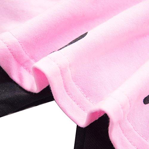 image for DDSOL Little Girls Clothes Heart Print Tops Ruffle Skirt with Legging 