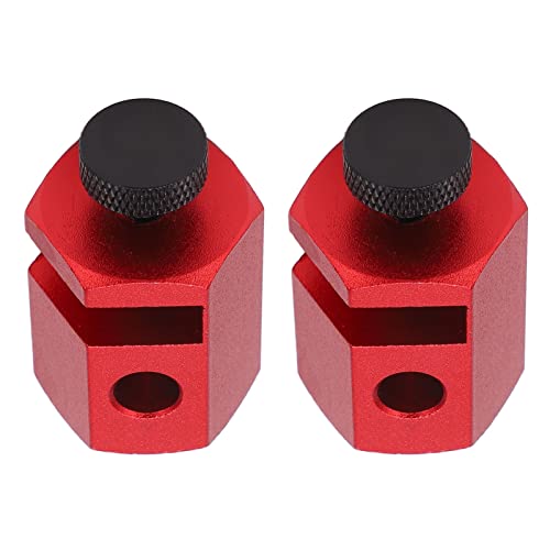 Medidor de Escalera de Aleación de Aluminio Anodizado Rojo, Marco Auxiliar, Tope Cuadrado para Carpintería, 2 uds.