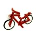 Produktbild 1 x Lego System Fahrrad rot City Bicycle Speichen Rad Reifen Scheinwerfer weiss 92851c01 4719c02