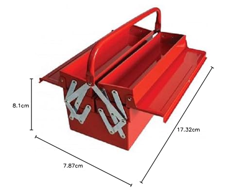 Faithfull FAITBC517 Metal Cantilever 5 Tray Tool Box 404 mm (17 Inch)