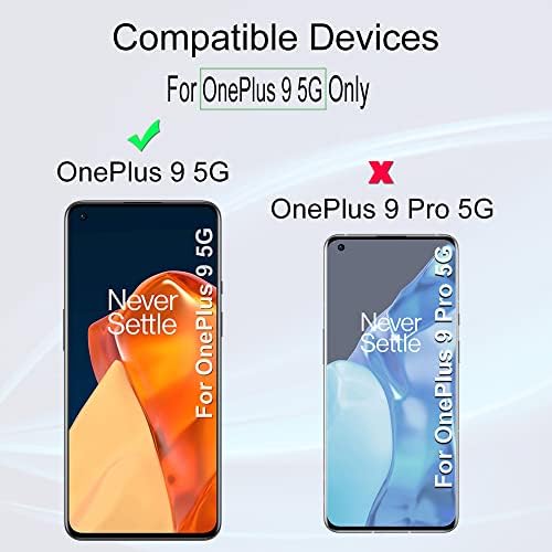 Ibywind Screen Protector for OnePlus 9, [Pack of 2] with Camera Lens Protector (Metal Material),Back Carbon Fiber Skin Protector,Including Easy Install Kit