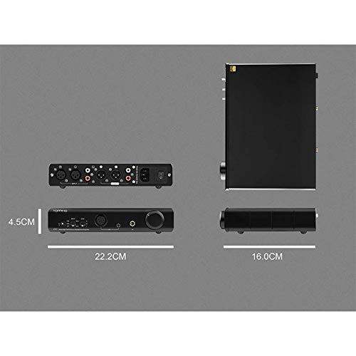 TOPPING A90 Hoofdtelefoon Versterker 4.4mm XLR Desktop HiFi Volledige Gebalanceerde Versterker Pre-Versterker (Zwart BK) - Afbeelding 8