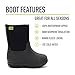 Western Chief Kids Freestyle Neoprene Rain Boot, Black, 11