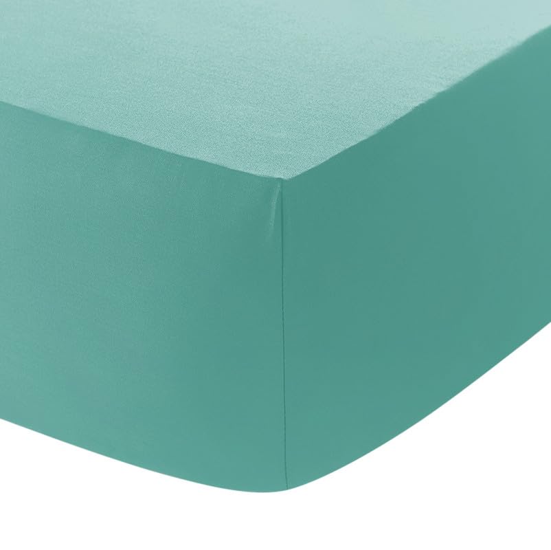 2 x Fitted Sheet 30 cm 12 Inch Deep Pocket - Non Iron Easy Care Soft Brushed Microfibre Fabric Shrinkage and Fade Resistant