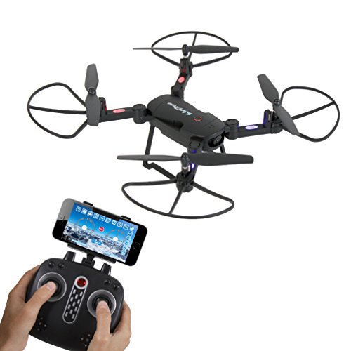 Serenelife Slrd18 Wifi Fpv Foldable Drone With Hd Camera And Live Video. Headless Mode Quadcopter, Altitude Hold, 1-Key Takeoff/Landing, Custom Route Mode, 13 Min Long Flight Time #TOP19