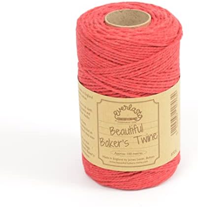 100m - Everlasto 'Solid' Beautiful Baker's Cotton Craft Twine (2mm Approx) (Snow White)