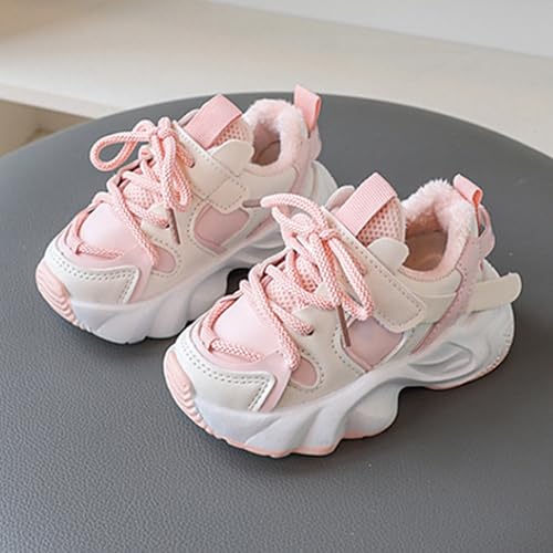 F𝘂r Lined Winter Chunky Sneakers for Girls Kids Fashion Warm Cozy Fleece Lined Comfortable Outdoor Winter Boots2