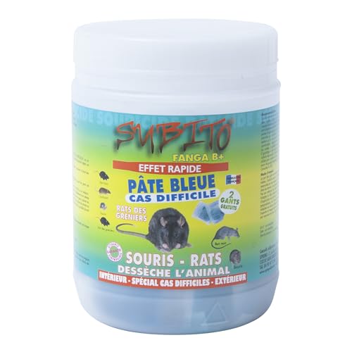 Subito SOURICIDE APPATS Pate Bleue Sachet 10G Pot 150G, Inconnu, Bleu