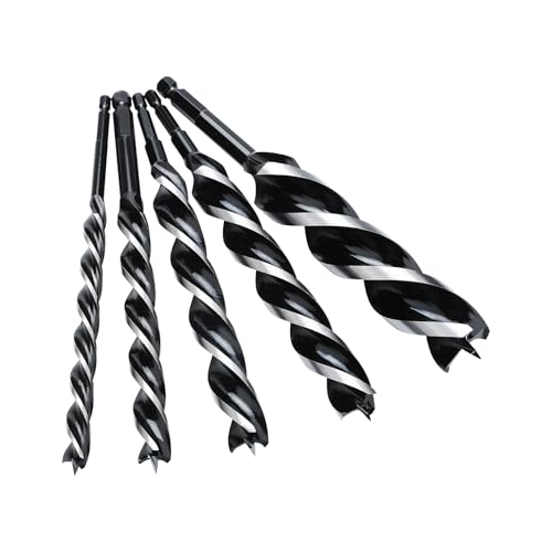 hsawbit Wood Drill Bit Set, 8pcs Auger Drill Bit Set Extra Long Wood Drill Bits 10mm/12mm/14mm/16mm/20mm/22mm/25mm/32mm x 155mm 3 hsawbit Wood Drill Bit Set, 8pcs Auger Drill Bit Set Extra Long Wood Drill Bits 10mm/12mm/14mm/16mm/20mm/22mm/25mm/32mm x 155mm - Image 3