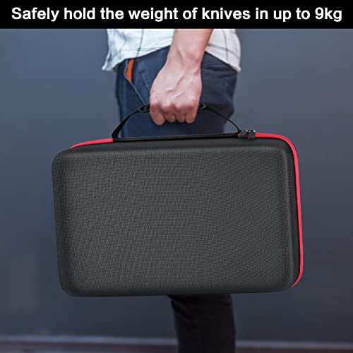 Knife Display Case For 64+ Pocket Knives, Folding Knives Cases For Collections, Butterfly Knife Storage Bag Holder Roll Organizer For Survival, Tactical, Outdoor, Kitchen, Edc Mini Knife (Box Only) #TOP6