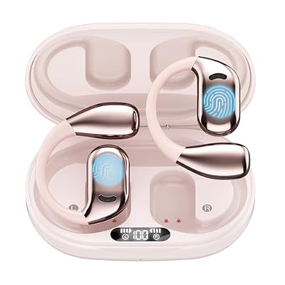 Merryking AI Language Translator Earbuds, OWS Real-Time 3-in-1 Translation Earbuds 144 Languages & Accents, Translation Device for Travel Business Learning, Pink
