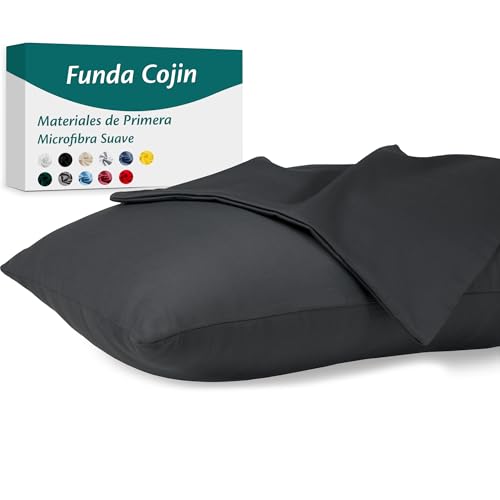 Flowen Fundas Almohada 40x145 de Microfibra Juego de 2 Fundas Cojin para Cama con Cremallera Invisible Tejido Suave y Lavable Antiácaros Transpirable Hipoalergénico Decorativas para Sofà y Silla