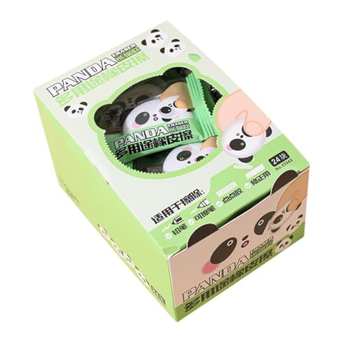 6pcs - Cartoon Cute Panda Shaped Eraser Student Hot Erasable Eraser-Panda Eraser