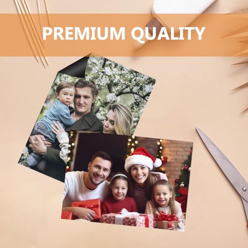 LLPT Magnetisches Bedruckbares Papier | 6 Stück | Mattes Magnetpapier Tintenstrahldrucker Kühlschrankmagnetfolie | für Fotos DIY-Bastelschilder (MSP8311706YG) | 21CM x 30CM