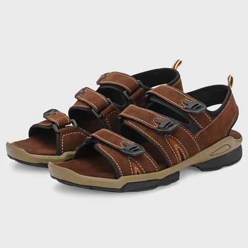 Image of Centrino Sandals for Men | Stylish Men's Casual Sandal for Office & Travel | Comfortable Sandals with Grip Insole & Quality (8142)