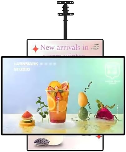 Ultra Slim LED Light Box, Wall Mounted Electronic Menu Board for Restaurants, Cafes, Shops - 60x70cm (23.6x27.6in) - Bright Display, Easy to Use