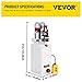 VEVOR 6 Quart Hydraulic Pump Unit Single Acting Hydraulic Power Dump Trailer 12V DC with 6L Reservoir Hydraulic Power Pack for Car Lifting