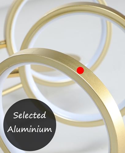 Plafonnier en aluminium dimmable avec télécommande pour grand salon - 7