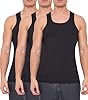 Men's Vests Tank Tops Sleeveless Cotton Undershirts Slim Fit Summer Vest for Running Gym Sport Fitness Athletic Wear Men Workout Shirts Black 5XL #3