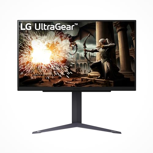 Image of LG 27GS75Q-B -27inch Ultragear QHD (2560x1440) Gaming Monitor, 1ms(GTG), 180Hz (O /C 200Hz), IPS, NVIDIA G-SYNC Compatible, AMD FreeSync, HDR10, sRGB 99% (Typ),Tilt /Height /Pivot Stand,HDMI,DP, Black