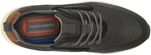 Vince Camuto Men's Emmitt Mesh Sneaker, Charcoal/Black, 9.5 | Image 4