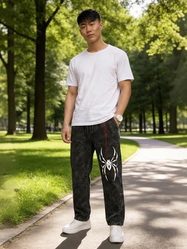 Image of fanideaz Mens Cotton Baggy Trackpant for Men | Streetwear Loose Fit Track Pants for Men | Comfortable Breathable Cotton Casual Wear Lower for man Stylish