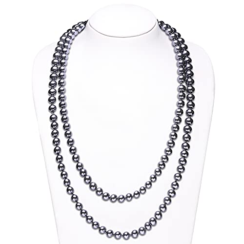 Babeyond Long Pearl Necklace Faux Pearls Necklace Set Beaded Long Pearls Necklace 1920S Gatsby Costume Jewelry #TOP1