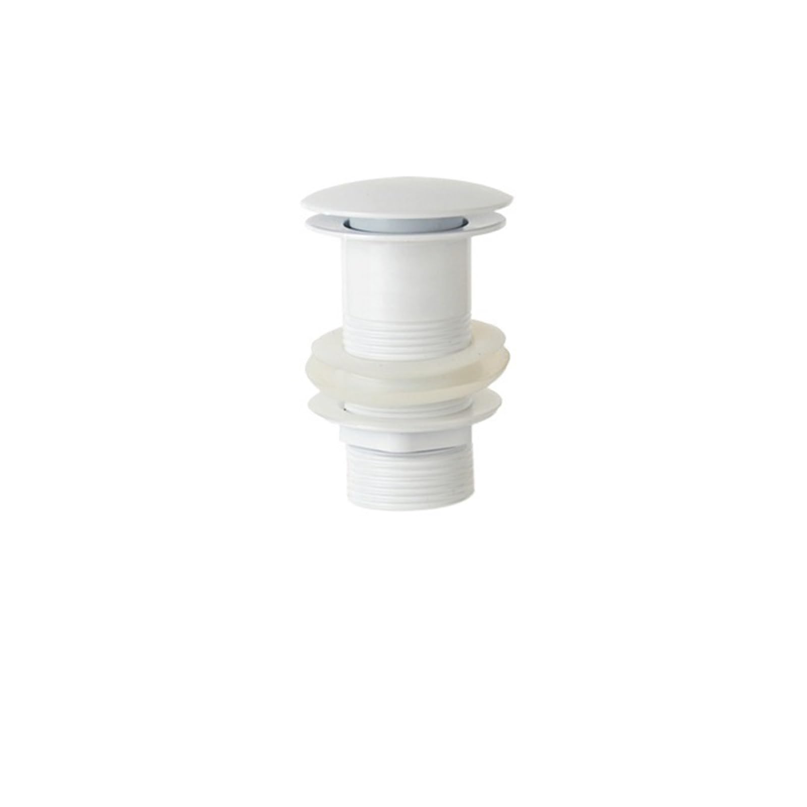 Pop Up Clack, Pop Up Sink Plug Drain Waste Stopper Multicolor For Bathroom Basin(White No Hole)