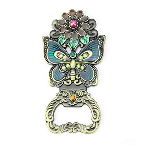 ARFUKA Butterfly Magnetic Bottle Opener - Retro Metal Beer & Soda Opener with Strong Fridge Magnet for Him Her, Kitchen Bar Accessories & Home Decor