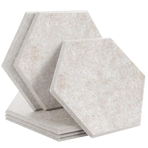 Panneaux muraux insonorisants pour chambre à coucher déco hexagone camel