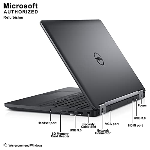 Dell Latitude E5570 15.6In Laptop, Core I5-6300U 2.4Ghz, 8Gb Ram, 256Gb Ssd, Windows 10 Pro 64Bit (Renewed) #TOP5