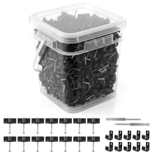 FREEKIT 500-piece hidden fastener kit with starter clips and drill bits — the cheapest option in this roundup