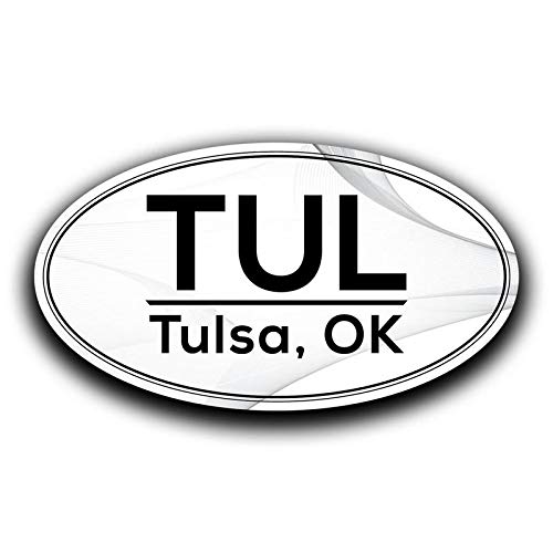 TUL Tulsa Oklahoma Airport Code Decal Sticker Home Travel Car Truck Van...