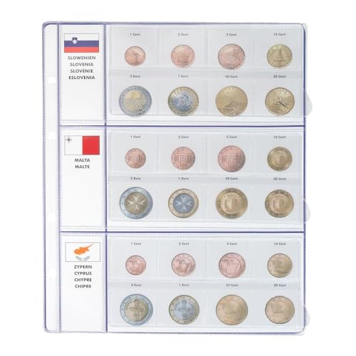 Pagine illustrate COLLEZIONE EURO: set di monete Slovenia/Malta/Cipro