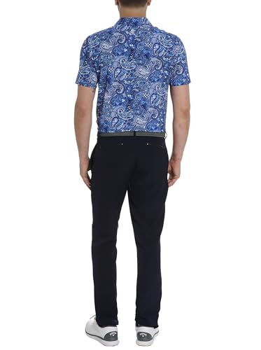 Robert Graham Men's Golden Paisley Short Sleeve Knit Polo Shirt4